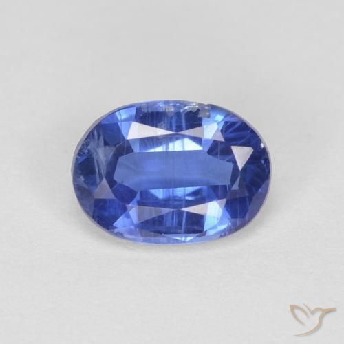 1.11ct Natural Azul real cianita, Ovalada, VS-SI