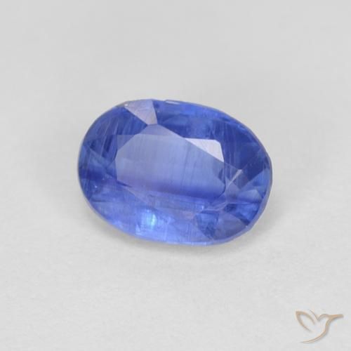 Cianita Azul marino natural de 0.96 ct, Ovalada, VS-SI