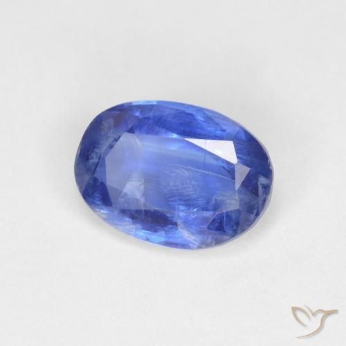 Cianita Azul oscuro natural de 0.97 ct, Ovalada, VS-SI