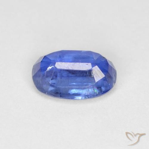 Cianita Azul oscuro natural de 0.97 ct, Ovalada, VS-SI