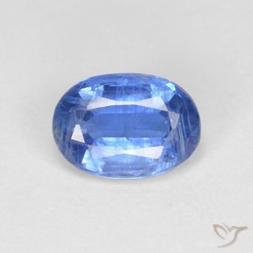 1.10ct Natural Azul marino cianita, Ovalada, VS-SI