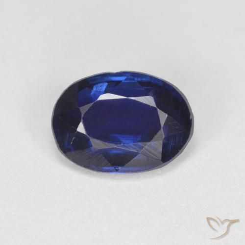 0.98ct Natural Azul real cianita, Ovalada, VS