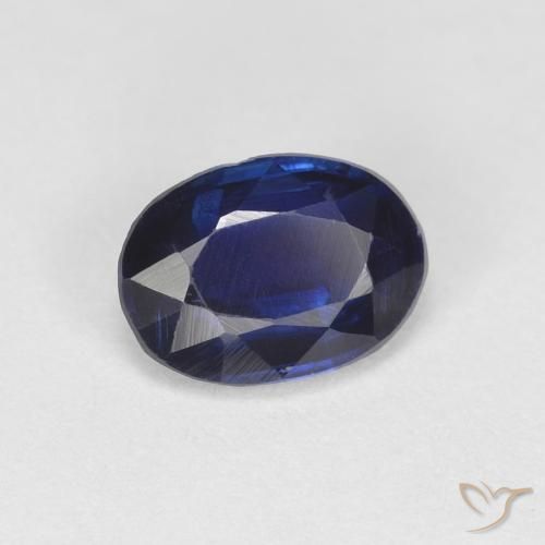 Cianita Azul real natural de 0.98 ct, Ovalada, VS