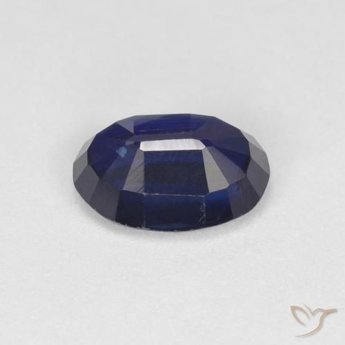 Cianita Azul real natural de 0.98 ct, Ovalada, VS