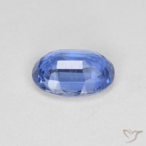 Cianita Azul marino claro natural de 0.89 ct, Ovalada, VS-SI