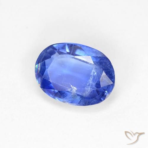 Cianita Azul azur intenso natural de 0.95 ct, Ovalada, SI