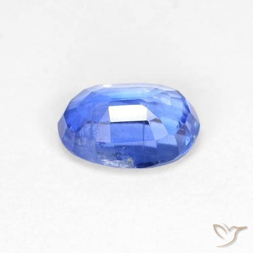 Cianita Azul azur intenso natural de 0.95 ct, Ovalada, SI