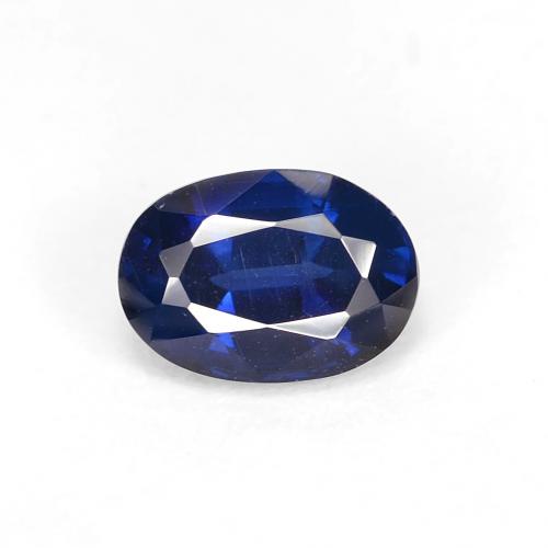 Cianita Azul marino intenso natural de 1.12 ct, Corte Óvalo, VS