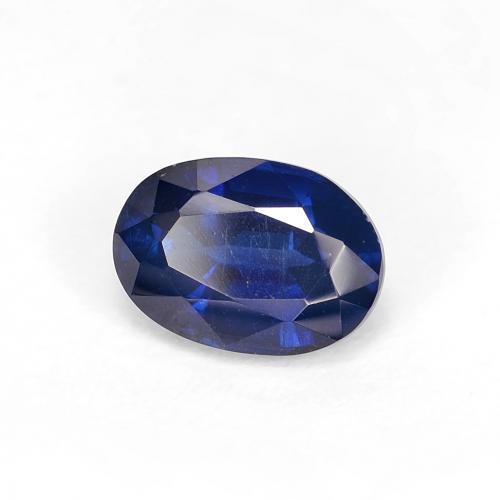 Cianita Azul marino intenso natural de 1.12 ct, Corte Óvalo, VS