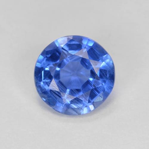 Cianita Azul azur intenso natural de 1.06 ct, Corte Redondo, VS-SI