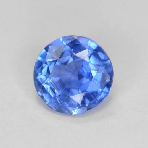 Cianita Azul azur intenso natural de 1.06 ct, Corte Redondo, VS-SI