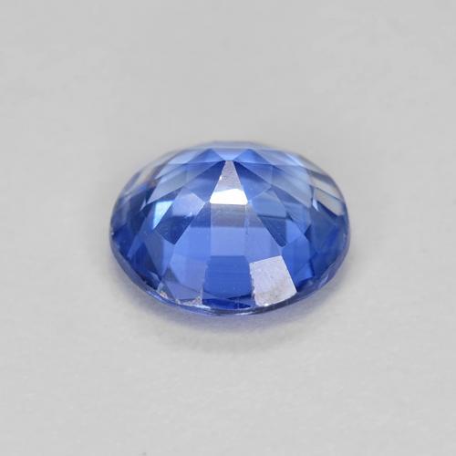 Cianita azul natural de 0,80 ct, corte redondo, VS-SI