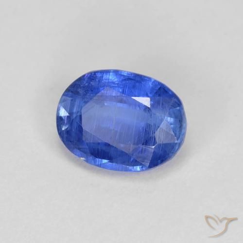 Cianita Azul oscuro natural de 1.09 ct, Ovalada, SI
