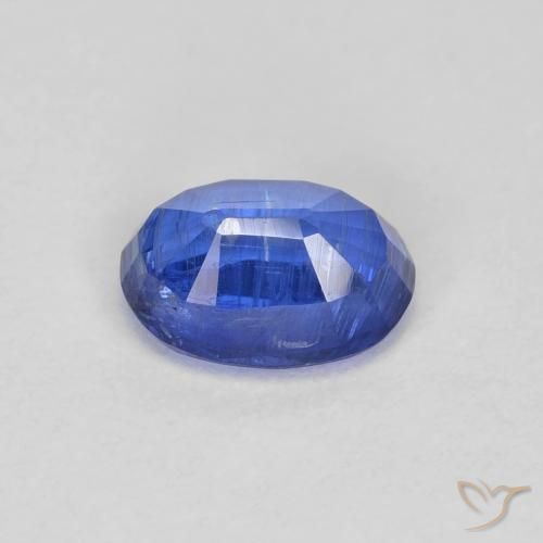 Cianita Azul oscuro natural de 1.09 ct, Ovalada, SI