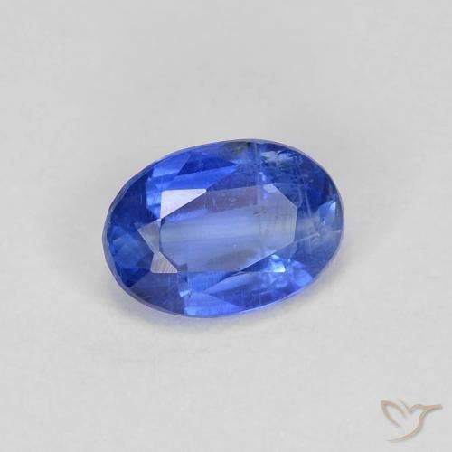 Cianita Azul oscuro natural de 0.99 ct, Ovalada, SI