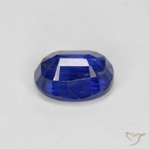 Cianita Azul oscuro natural de 1.32 ct, Ovalada, SI