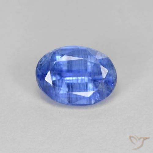 1.24ct Natural Celeste cianita, Ovalada, SI