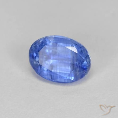 Cianita Celeste natural de 1.24 ct, Ovalada, SI