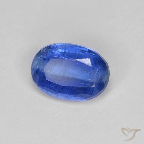 Cianita Azul oscuro natural de 1.06 ct, Ovalada, SI