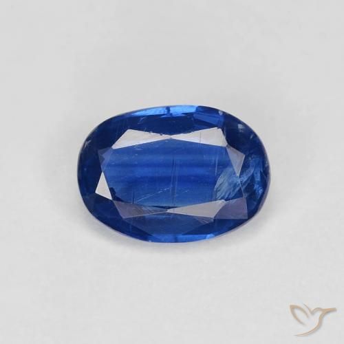 1.02ct Natural Azul marino cianita, Ovalada, VS-SI