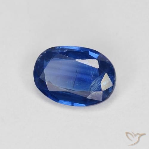 Cianita Azul marino natural de 1.02 ct, Ovalada, VS-SI