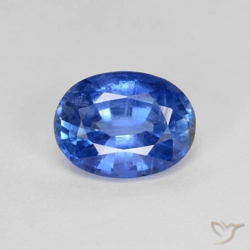 Cianita azul natural de 1,60 ct, corte óvalo, VS-SI