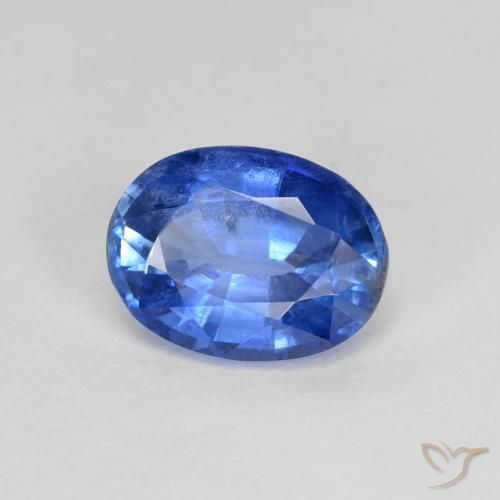 Cianita azul natural de 1,60 ct, corte óvalo, VS-SI