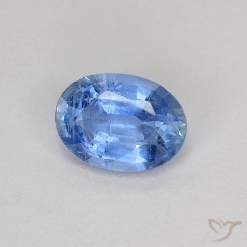 Cianita Azul marino claro natural de 1.06 ct, Ovalada, VS-SI
