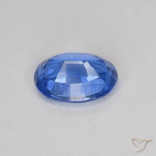 Cianita Azul marino claro natural de 1.06 ct, Ovalada, VS-SI