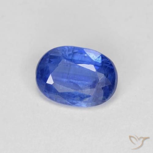 Cianita Azul azur intenso natural de 0.98 ct, Ovalada, VS-SI