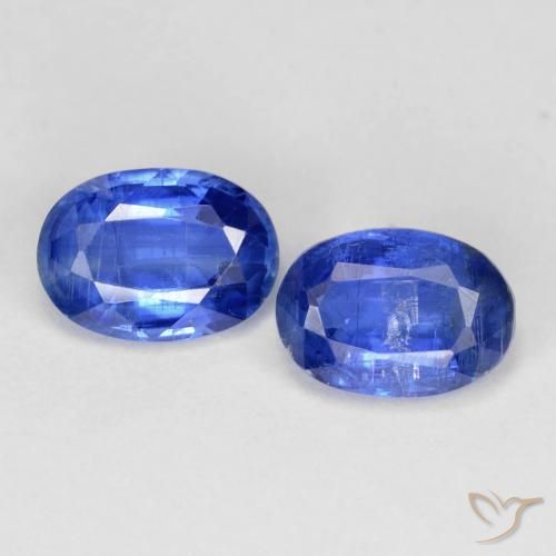 1.93ctw Natural Azul marino cianita, Ovalada, SI