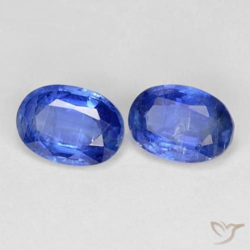 Gemas de Cianita Azul marino natural de 1.93 ct, Ovalada, SI