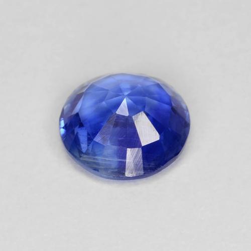 Cianita Azul azur intenso natural de 1.00 ct, Corte Redondo, VS-SI