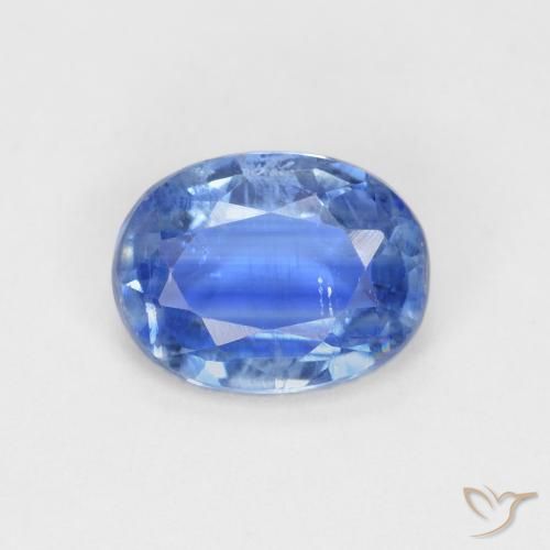 1.52ct Natural Azul claro cianita, Ovalada, VS-SI