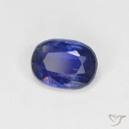 Cianita Azul oscuro natural de 1.30 ct, Ovalada, VS-SI
