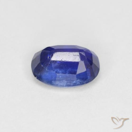 Cianita Azul oscuro natural de 1.30 ct, Ovalada, VS-SI