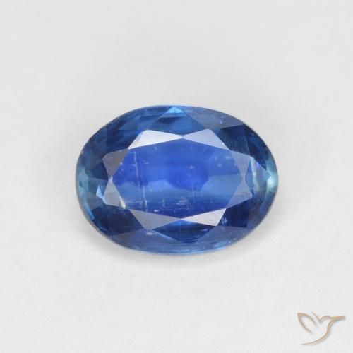 1.45ct Natural Azul marino cianita, Ovalada, VS-SI, Photo A