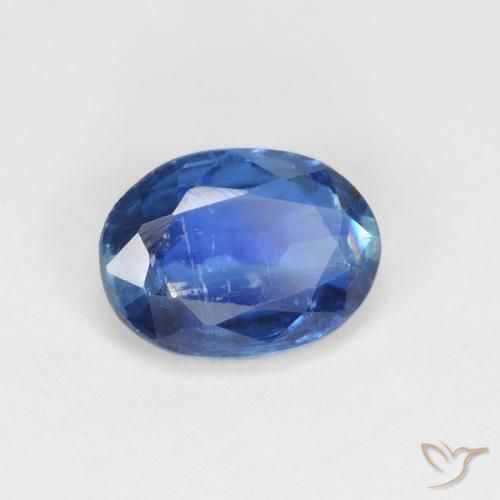 Cianita Azul marino natural de 1.45 ct, Ovalada, VS-SI