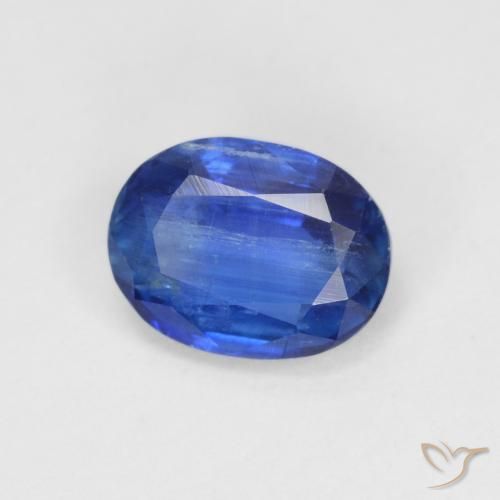 Cianita Azul oscuro natural de 1.69 ct, Ovalada, VS-SI