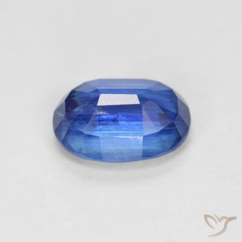Cianita Azul oscuro natural de 1.69 ct, Ovalada, VS-SI