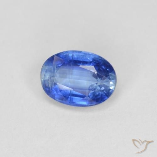 Cianita Azul marino claro natural de 1.00 ct, Ovalada, VS-SI