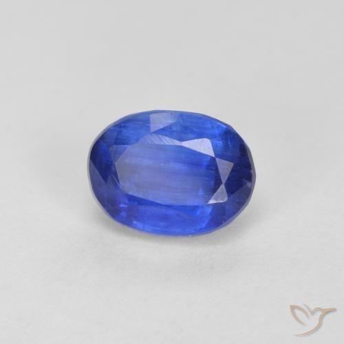 Cianita Azul egipcio intenso natural de 1.45 ct, Ovalada, VS-SI