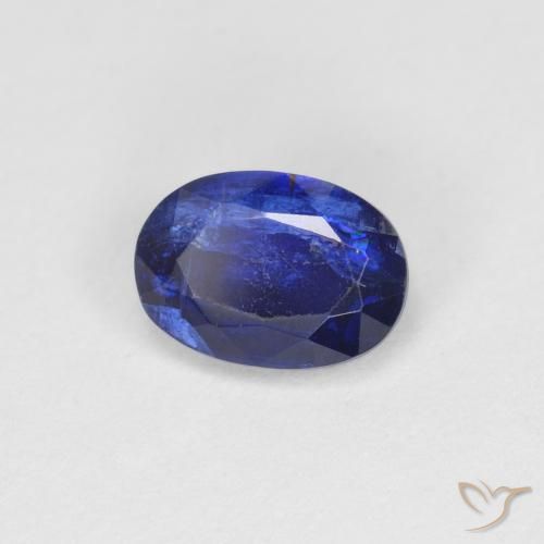 Cianita Azul oscuro natural de 1.12 ct, Ovalada, VS-SI