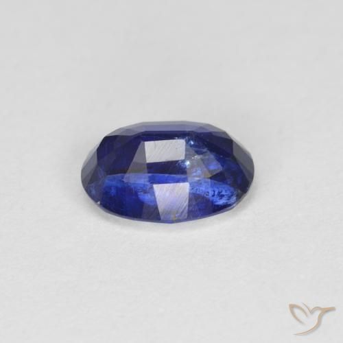 Cianita Azul oscuro natural de 1.12 ct, Ovalada, VS-SI