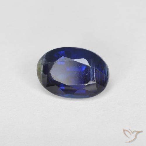Cianita Azul muy intenso natural de 0.99 ct, Ovalada, VS-SI