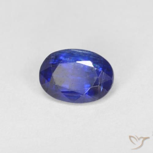 Cianita Azul oscuro natural de 0.97 ct, Ovalada, VS-SI