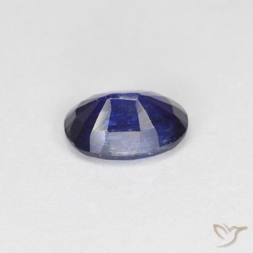 Cianita Azul oscuro natural de 0.97 ct, Ovalada, VS-SI