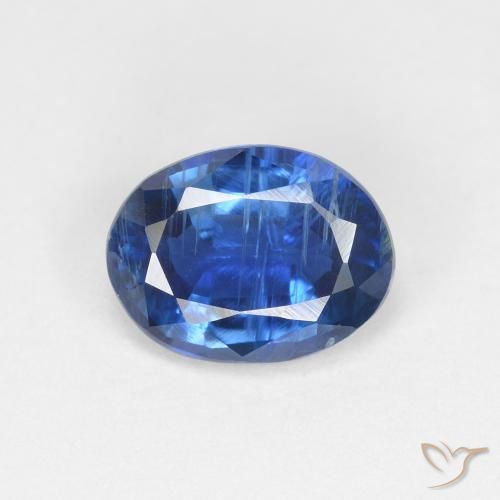 1.52ct Natural Azul marino claro cianita, Ovalada, VS-SI