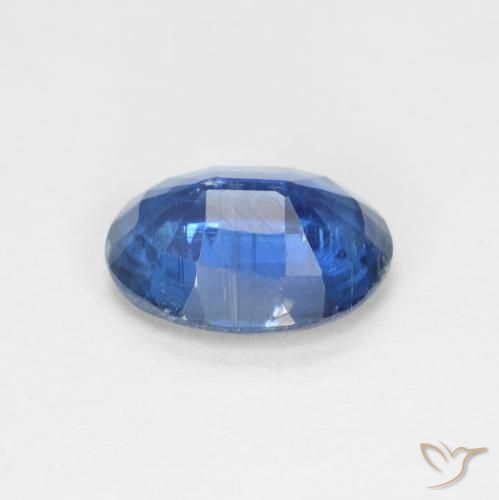 Cianita Azul marino claro natural de 1.52 ct, Ovalada, VS-SI