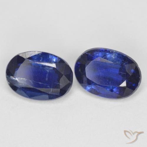 Gemas de Cianita Azul real natural de 2.03 ct, Ovalada, SI